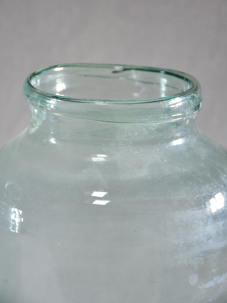 Collection of four large antique French preserving jars 13½"