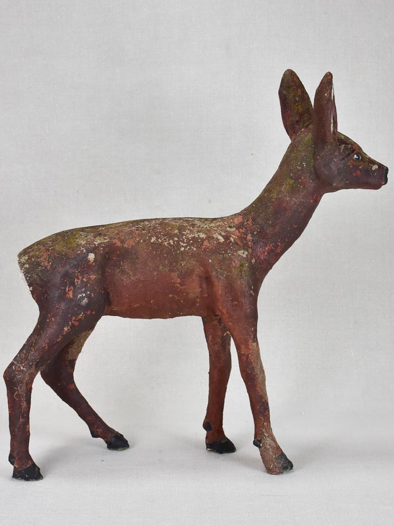Small garden statue of a deer