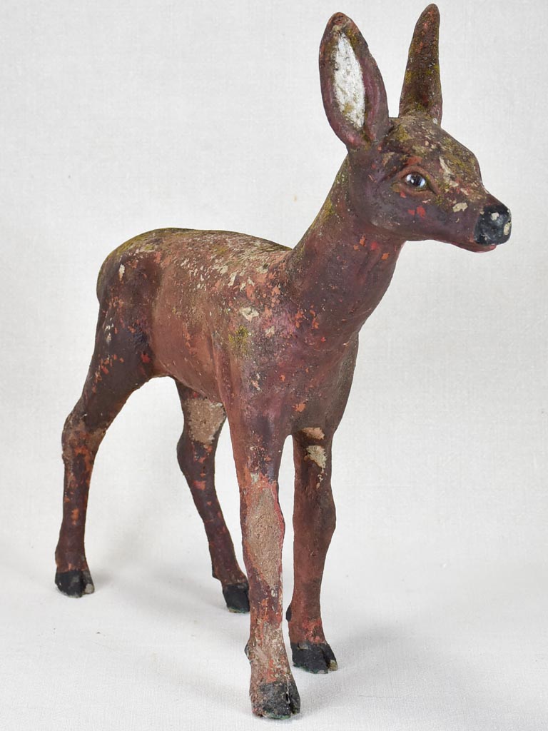 Small garden statue of a deer