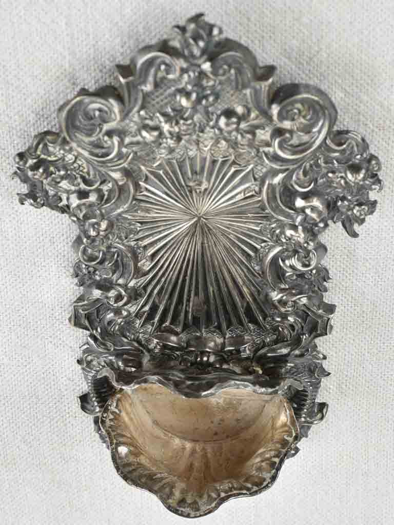 Antique elegant silver French Benitier