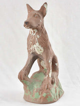 Decorative Rustic Cement Canine Artwork