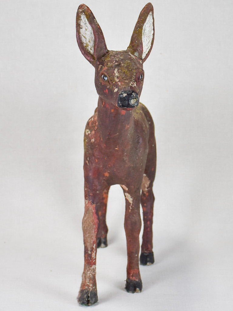 Small garden statue of a deer
