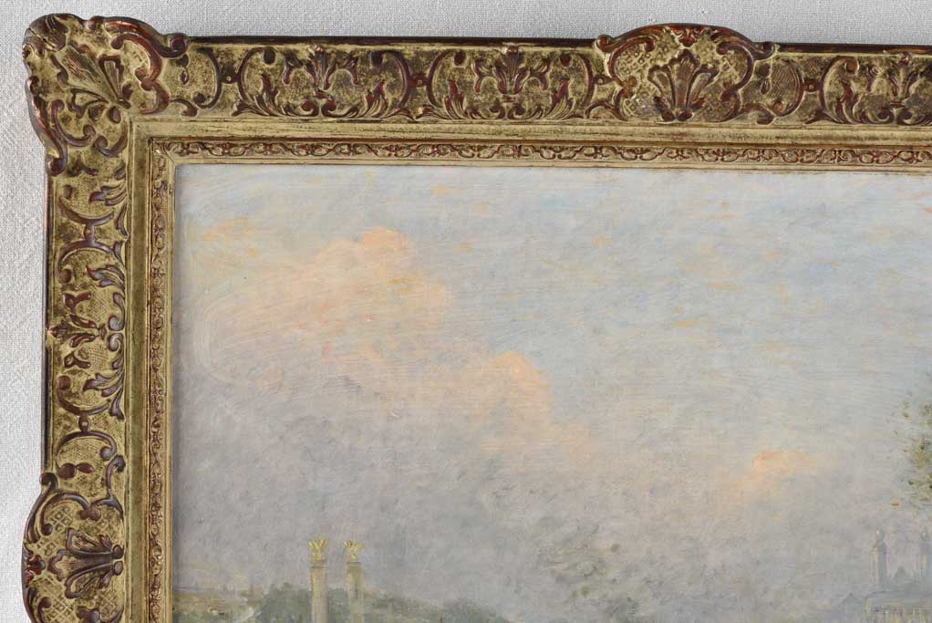 River Seine Paris Emile Lafont (1853-1916) - 25¼" x 32¼"