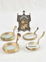 Antique Silver Frame Glass Reliquaries Collection