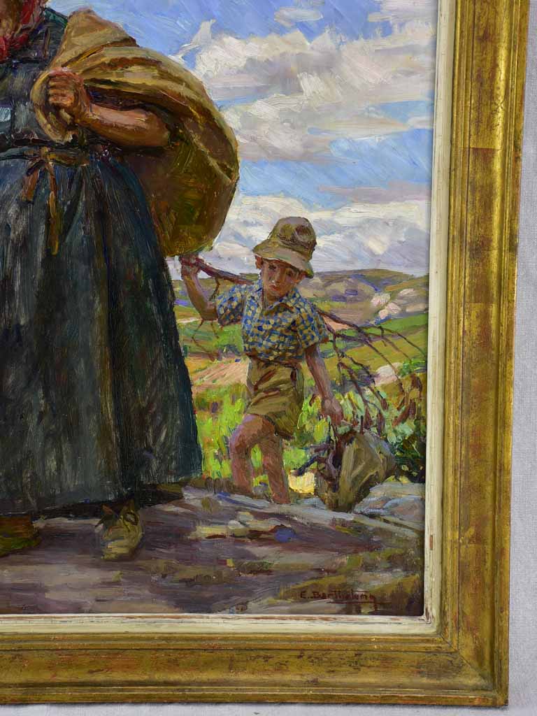 "Scene of life in Provence" - Scene de vie en Provence, Emile Victor Barthelemy (1885-1964) 30¼" x 26½"