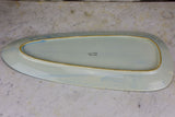 Mid century French handpainted seafood platter with crab and prawn
