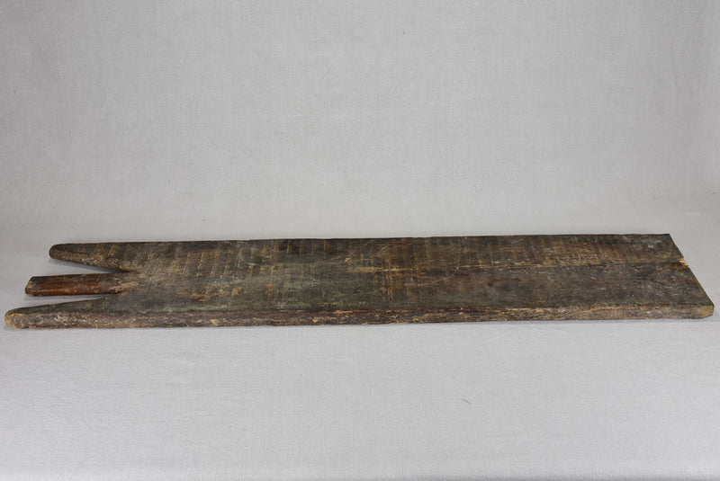 Long antique French cutting board from a boulangerie 40¼"