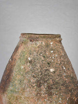 Mediterranean terracotta olive jar/vase with timeworn patina 24½"
