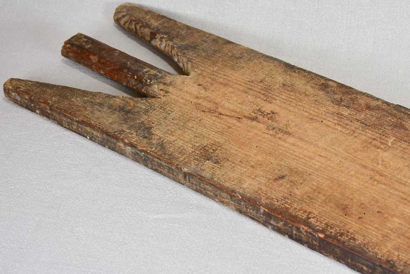 Long antique French cutting board from a boulangerie 40¼"