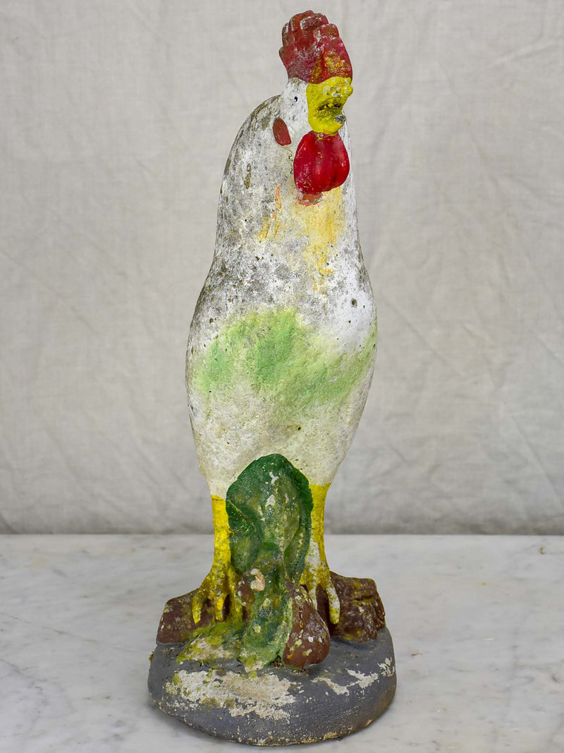 Mid-Century French cement rooster