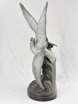 Large Art Deco sculpture of 2 seagulls signed H. Lechesne 30¼"