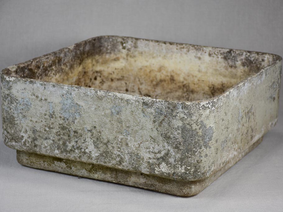 Square vintage Willy Guhl planter 18½"