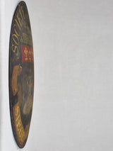 Large 19th century oval French sign 'Societe des enfants' 20¾" x  26½"