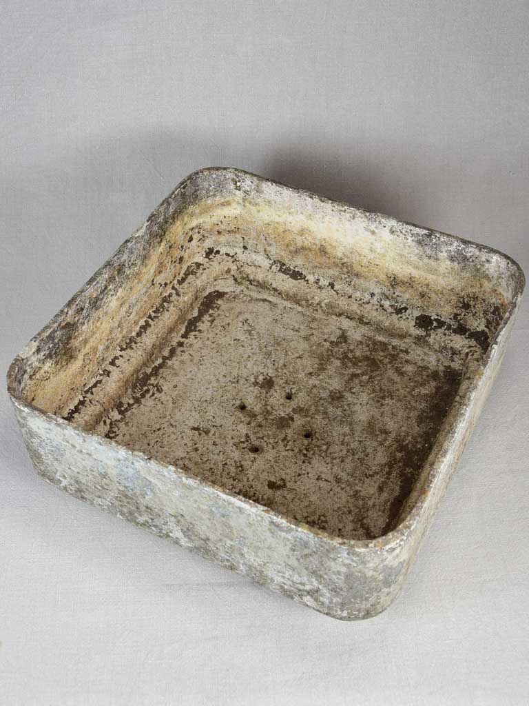 Square vintage Willy Guhl planter 18½"