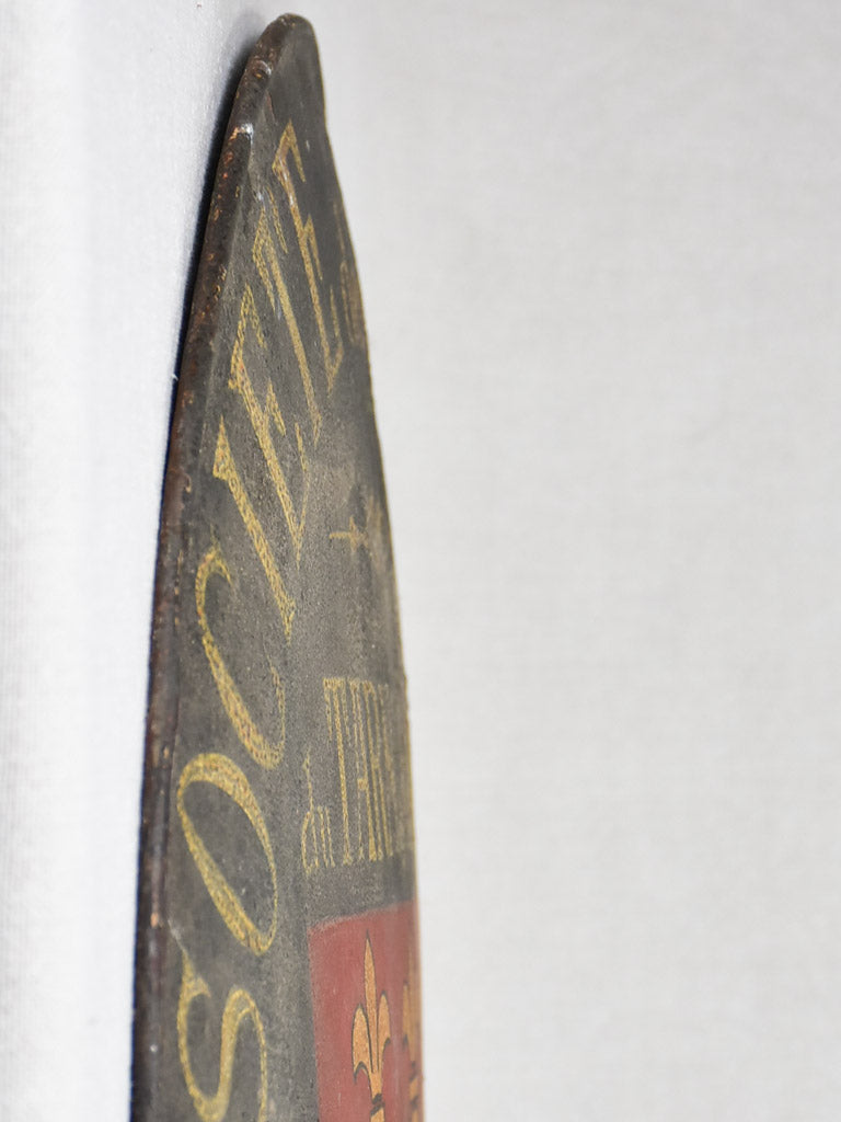 1800s French Societe des Enfants sign