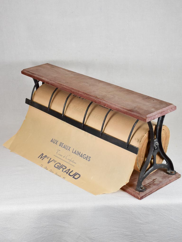 Superb 1930's wrapping paper roll cutter 30¼"