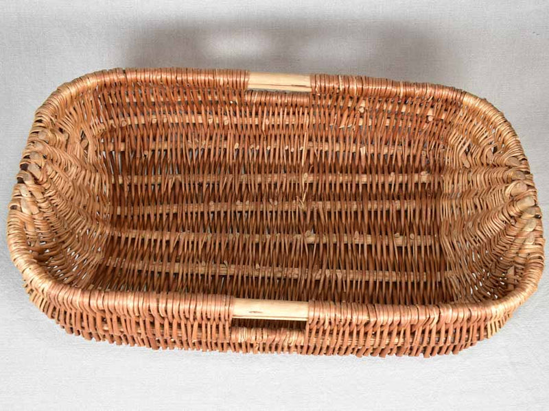 Large antique French bread basket 26"