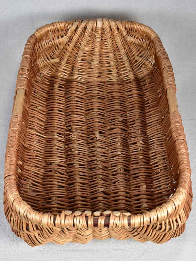 Large antique French bread basket 26"
