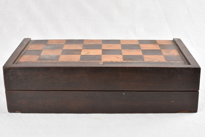 Vintage backgammon game set