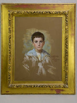 Preparatory portrait of an English boy in Venice - Giuseppe Da Pozzo, (1844–1919) 31½ x 38½""