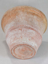Large terracotta pot with whitewash patina 15"
