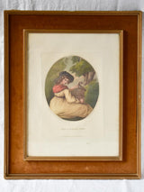 The Cottage Girl - original engraving by Angelica Kauffmann 18½" x 22¾"