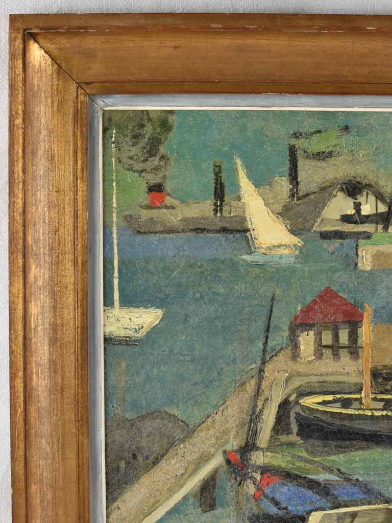 Harbour painting C. Chartier (1894-1957) - 33" x 27¼"