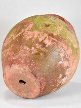 Antique French clay pot with timeworn patina 17"