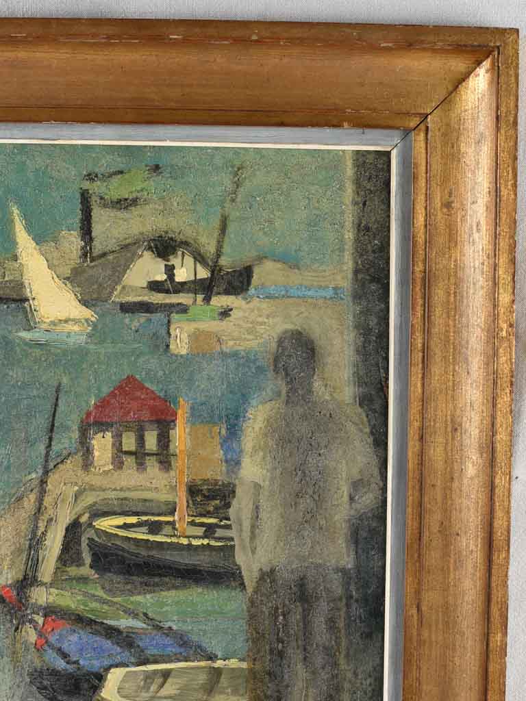Harbour painting C. Chartier (1894-1957) - 33" x 27¼"