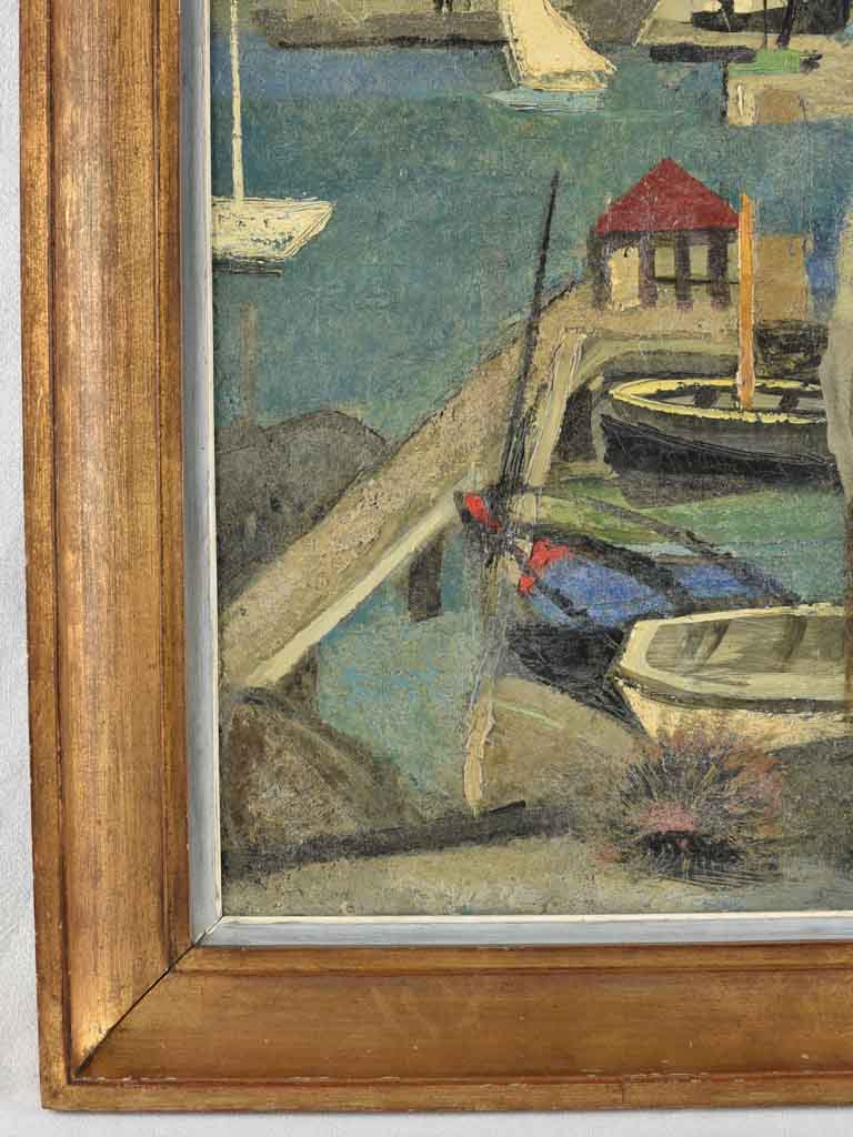 Harbour painting C. Chartier (1894-1957) - 33" x 27¼"