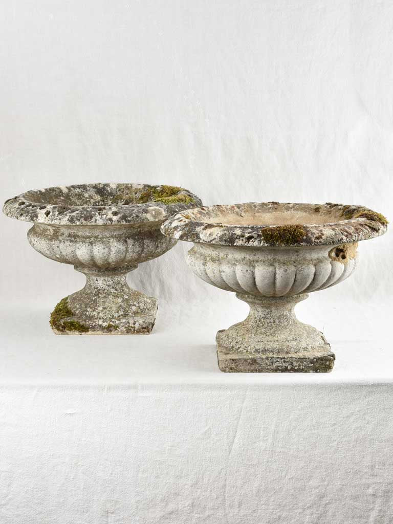 Pair of vintage French Planters from a Chateau 14¼" x 20½"