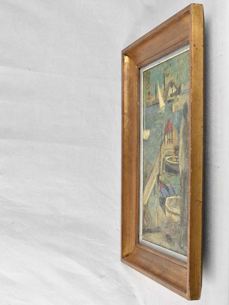 Harbour painting C. Chartier (1894-1957) - 33" x 27¼"