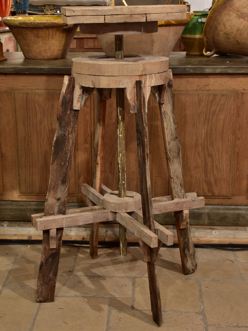 Rustic antique French sculptor's table