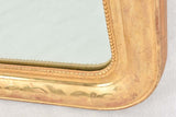 Pair of Napoleon III gilded mirrors with rounded corners 31" x 27¼"