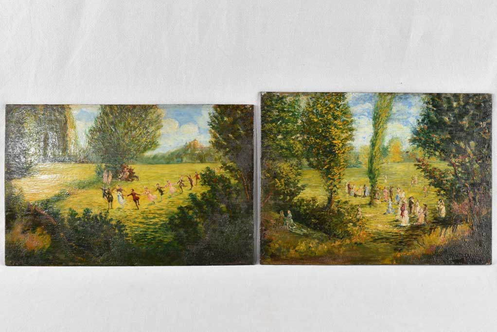 Rustic Monticelli Inspired Artwork