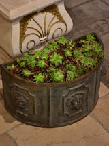 Pair of 19th century French lions head planters