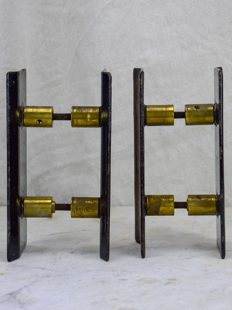 Pair of enameled copper door handles by Studio Del Campo 1960's