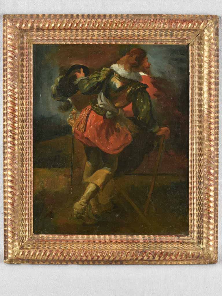 Antique oil canvas Ernest Meissonier painting