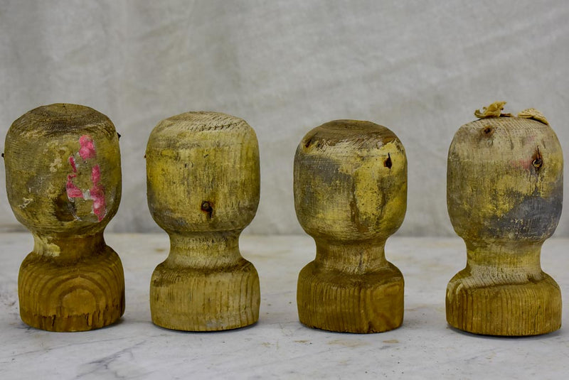 Rare beautiful carved heads from France