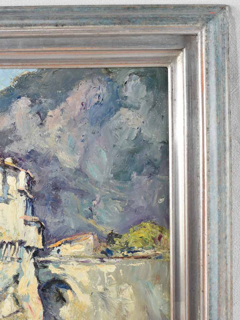 Antique Henri Perrot Oil on Board Painting