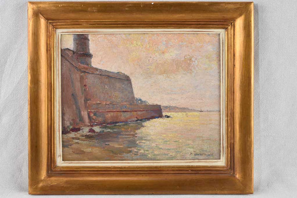 Seascape port R. Duverneuts (?) - 19" x 22½"