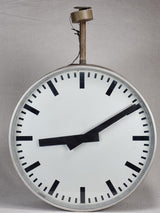 Large vintage Swiss clock from a train station with two faces 25¼"