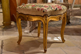 Antique Louis XV style stool - gilded