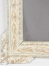 Antique French mirror with pediment 45"