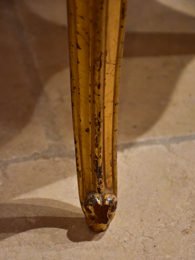 Antique Louis XV style stool - gilded