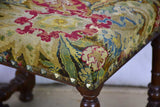 18th Century French stool with original cross-stitch upholstery