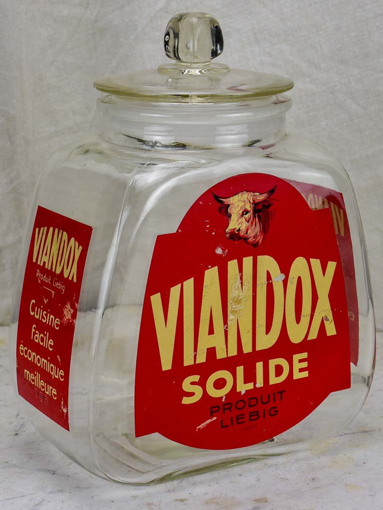 1940's Viandox jar - French stock bouillon cubes