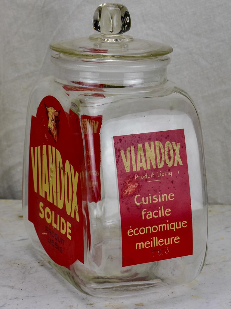 1940's Viandox jar - French stock bouillon cubes