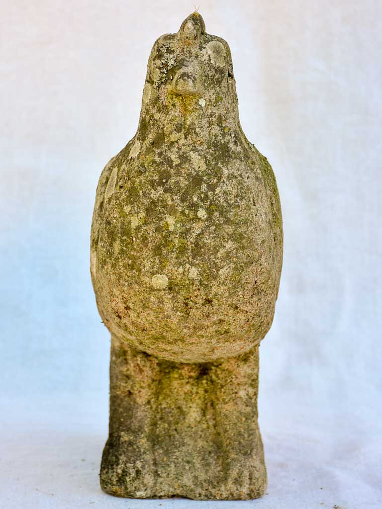 Early 20th century stone garden sculpture of a hen