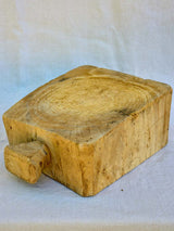 Very large and chunky antique French cutting block 11¾" x 16½"